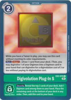 [DIGIMON] EX2-070 - Digivolution Plug-In S - Option - Common