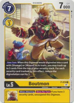 [DIGIMON] P-074 - Boutmon - Promo
