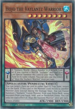TAMA-EN004 - Hojo the Vaylantz Warrior - Super Rare - 1st Edition