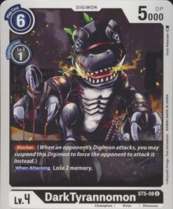 [DIGIMON] ST5-08 - DarkTyrannomon - Digimon - Uncommon
