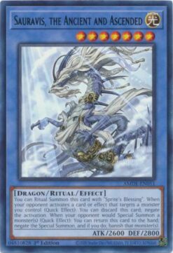 AMDE-EN051 - Sauravis, the Ancient and Ascended - Rare - 1st Edition
