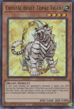 BLCR-EN050 - Crystal Beast Topaz Tiger - Ultra Rare - 1st Edition