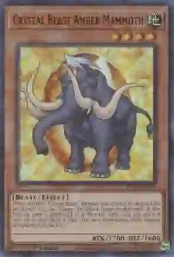 BLCR-EN051 - Crystal Beast Amber Mammoth - Ultra Rare - 1st Edition