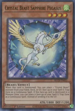 BLCR-EN053 - Crystal Beast Sapphire Pegasus - Ultra Rare - 1st Edition