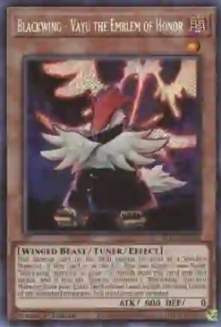 BLCR-EN060 - Blackwing - Vayu the Emblem of Honor - Secret Rare - 1st Edition