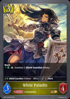 [SHADOWVERSE] BP02-024 - White Paladin - Follower - Gold - Swordcraft