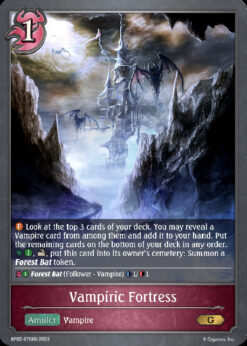 [SHADOWVERSE] BP02-075 - Vampiric Fortress - Amulet - Gold - Abysscraft