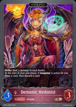 [SHADOWVERSE] BP02-083 - Demonic Hedonist - Follower / Evolved - Bronze - Abysscraft