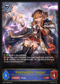[SHADOWVERSE] BP04-038 - Wordwielder Ginger - Follower - Legendary - Runecraft