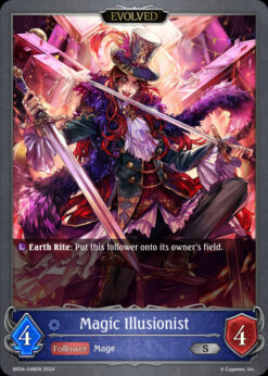 [SHADOWVERSE] BP04-048 - Magic Illusionist - Follower / Evolved - Silver - Runecraft
