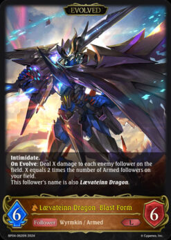 [SHADOWVERSE] BP04-062 - Laevateinn Dragon, Blast Form - Follower / Evolved - Legendary - Dragoncraft