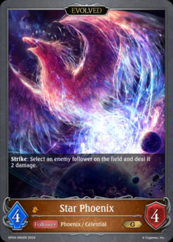 [SHADOWVERSE] BP04-065 - Star Phoenix - Follower / Evolved - Gold - Dragoncraft