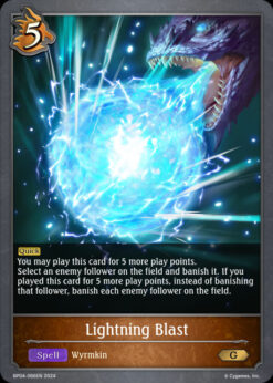 [SHADOWVERSE] BP04-066 - Lightning Blast - Spell - Gold - Dragoncraft