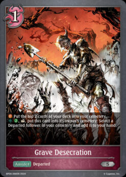[SHADOWVERSE] BP04-090 - Grave Desecration - Amulet - Silver - Abysscraft