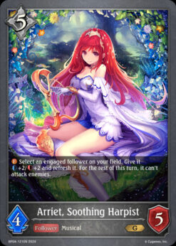 [SHADOWVERSE] BP04-121 - Arriet, Soothing Harpist - Follower - Gold - Neutral
