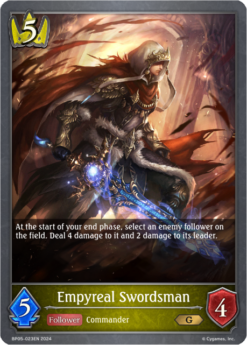 [SHADOWVERSE] - BP05-023 - Empyreal Swordsman - Follower - Gold - Swordcraft