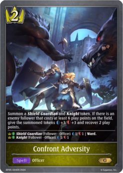 [SHADOWVERSE] - BP05-024 - Confront Adversity - Spell - Gold - Swordcraft