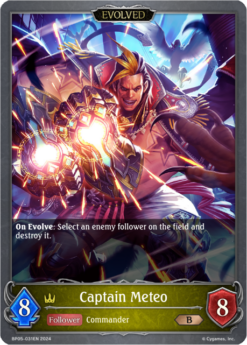 [SHADOWVERSE] - BP05-031 - Captain Meteo - Follower/Evolved - Bronze - Swordcraft
