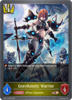 [SHADOWVERSE] - BP05-032 - Gravikinetic Warrior - Follower - Bronze - Swordcraft