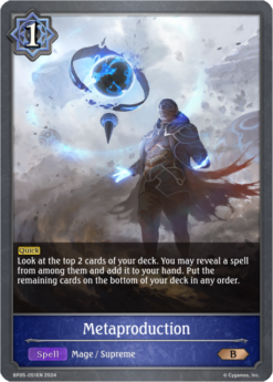 [SHADOWVERSE] - BP05-051 - Metaproduction - Spell - Bronze - Runecraft