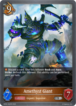 [SHADOWVERSE] - BP05-062 - Amethyst Giant - Follower - Silver - Dragoncraft
