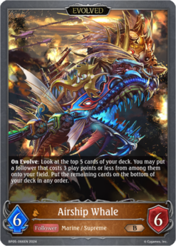 [SHADOWVERSE] - BP05-066 - Airship Whale - Follower/Evolved - Bronze - Dragoncraft