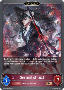 [SHADOWVERSE] - BP05-081 - Servant of Lust - Follower/Evolved - Bronze - Abysscraft