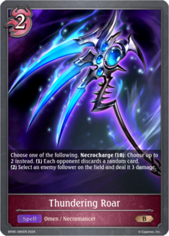 [SHADOWVERSE] - BP05-085 - Thundering Roar - Spell - Bronze - Abysscraft
