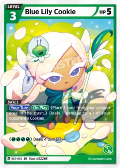 BS1-054 - Blue Lily Cookie - Super Rare - Cookie