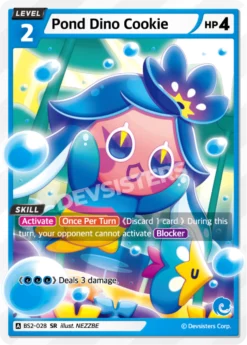 BS2-028 - Pond Dino Cookie - Super Rare - Cookie