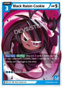 BS2-031 - Black Raisin Cookie - Super Rare - Cookie