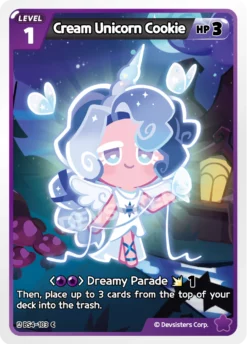 BS4-103 - Cream Unicorn Cookie - Common - Cookie