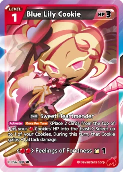 BS6-001 - Blue Lily Cookie - Super Rare - Cookie