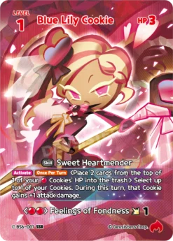 BS6-001 - Blue Lily Cookie - Secret Super Rare - Cookie