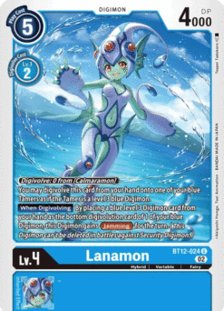 [DIGIMON] BT12-024 - Lanamon - Blue - Digimon - Uncommon