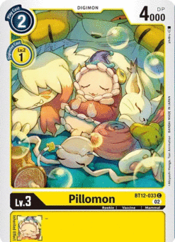 [DIGIMON] BT12-033 - Pillomon - Yellow - Digimon - Common