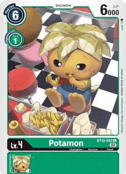 [DIGIMON] BT12-052 - Potamon - Green - Digimon - Common