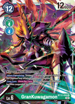 [DIGIMON] BT12-056 - GranKuwagamon - Green - Digimon - Rare