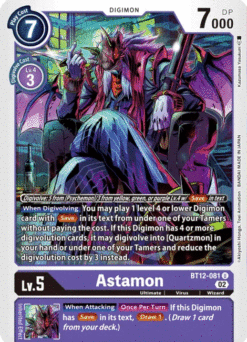 [DIGIMON] BT12-081 - Astamon - Purple - Digimon - Uncommon