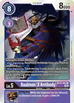 [DIGIMON] BT12-082 - Baalmon (X Antibody)- Purple - Digimon - Uncommon