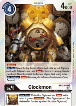 [DIGIMON] BT12-086 - Clockmon - White - Digimon - Rare