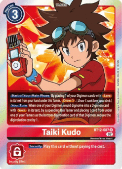 [DIGIMON] BT12-087 - Taiki Kudo - Red - Tamer - Rare