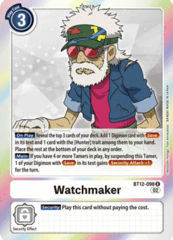 [DIGIMON] BT12-098 - Watchmaker - White - Tamer - Rare
