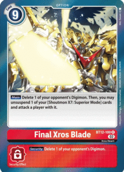 [DIGIMON] BT12-100 - Final Xros Blade - Red - Option - Rare