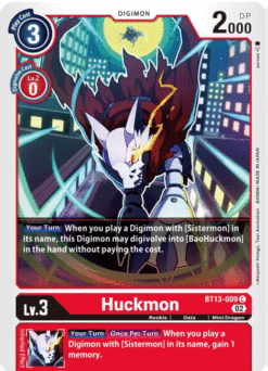 [DIGIMON] BT13-009 - Huckmon - Digimon - Common