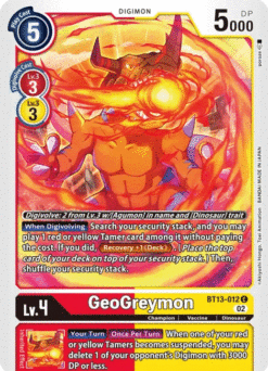 [DIGIMON] BT13-012 - GeoGreymon - Digimon - Common