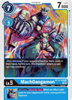 [DIGIMON] BT13-029 - MachGaogamon - Digimon - Uncommon