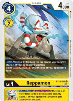 [DIGIMON] BT13-038 - Reppamon - Digimon - Common