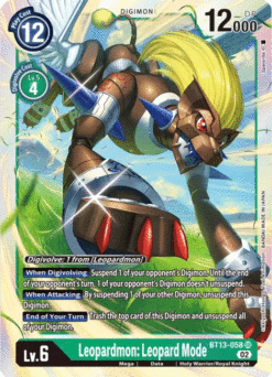 [DIGIMON] BT13-058 - Leopardmon: Leopard Mode - Digimon - Super Rare