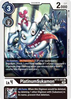 [DIGIMON] BT13-065 - PlatinumSukamon - Digimon - Common